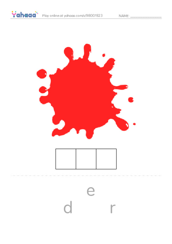 Colors PDF word puzzles worksheet