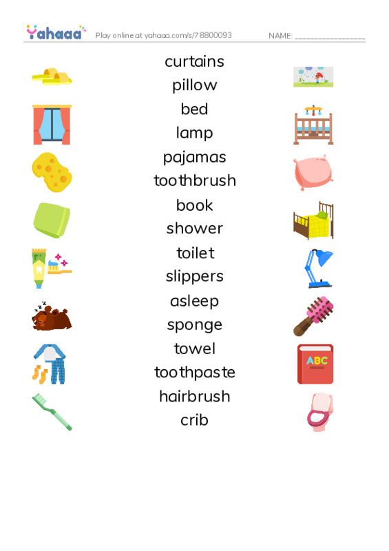 Daily life PDF three columns match words