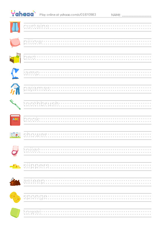 Daily life PDF write between the lines worksheet