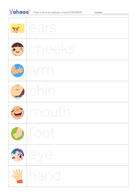 My body PDF one column image words