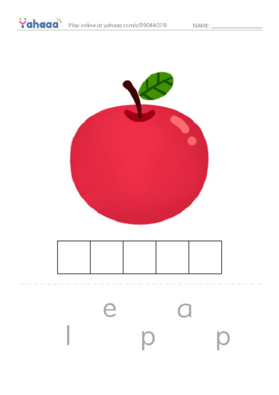 Words in A PDF word puzzles worksheet