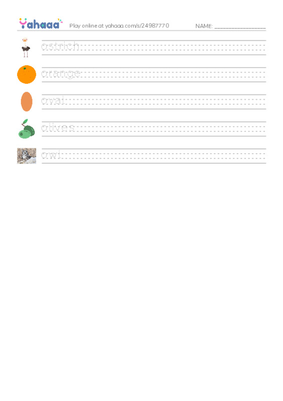O words 1 PDF write between the lines worksheet