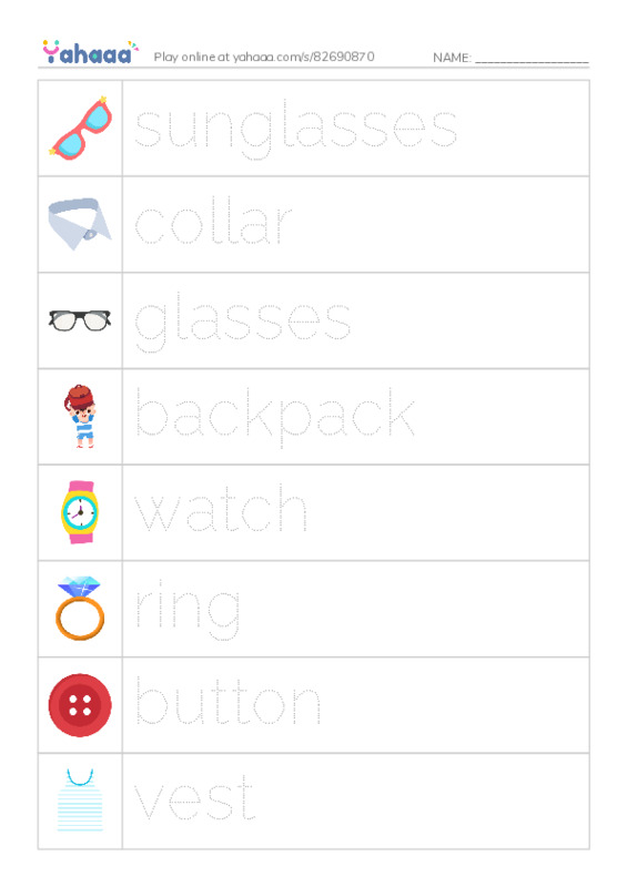 Fashion Accessories PDF one column image words