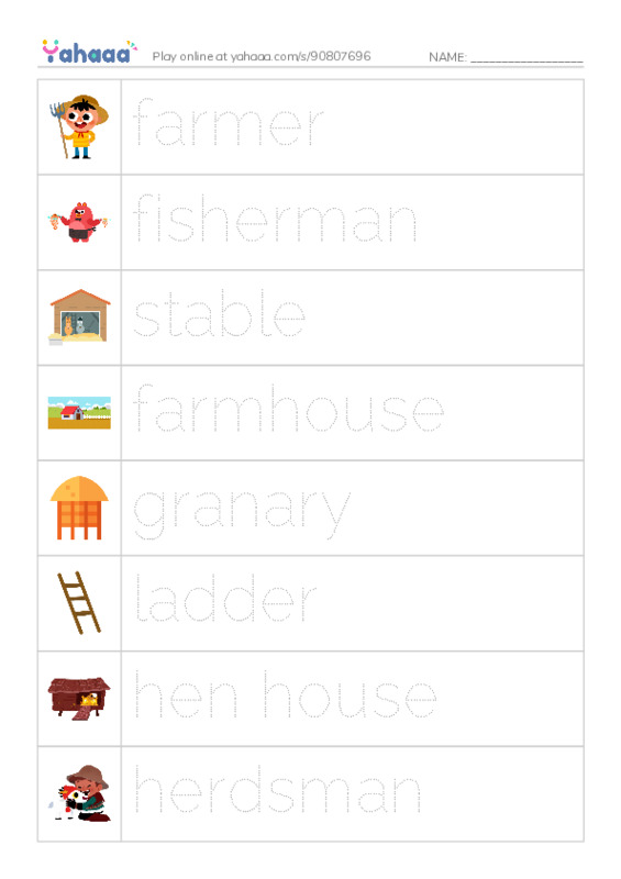 A Farmer's Daily PDF one column image words