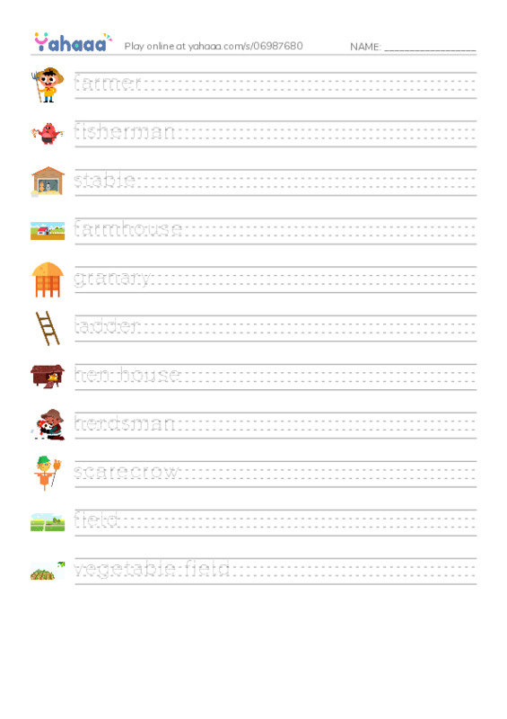 A Farmer's Daily PDF write between the lines worksheet