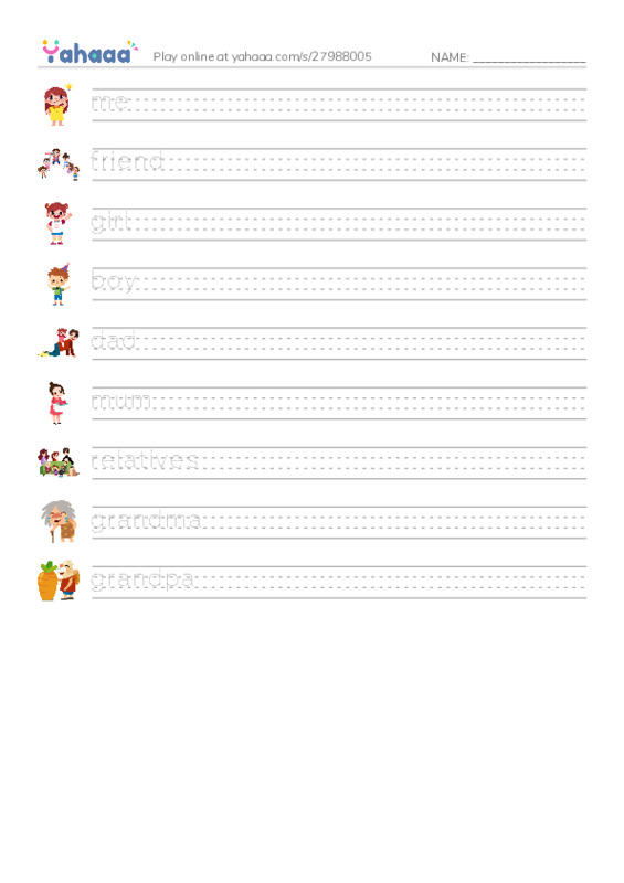 People Around Us PDF write between the lines worksheet