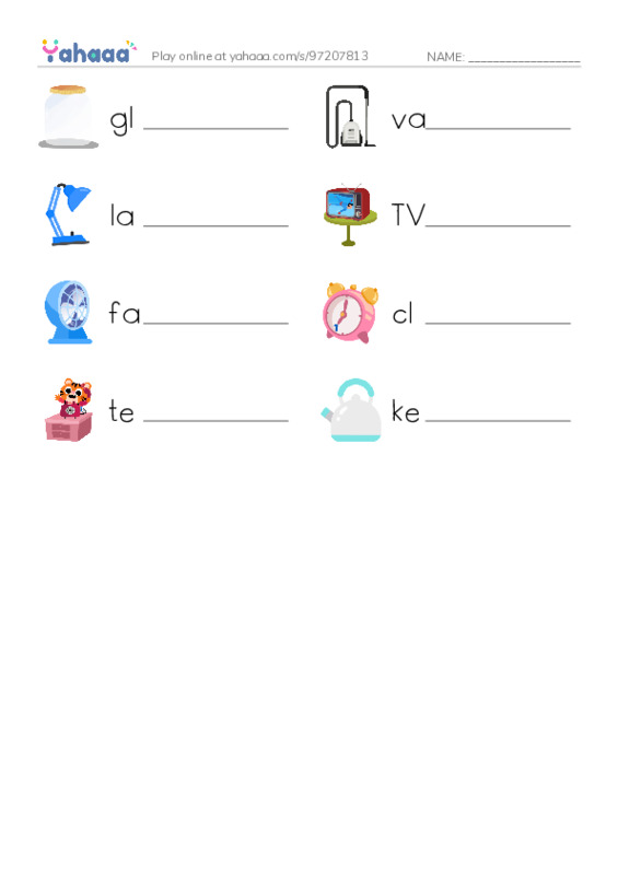 Living Goods PDF worksheet writing row