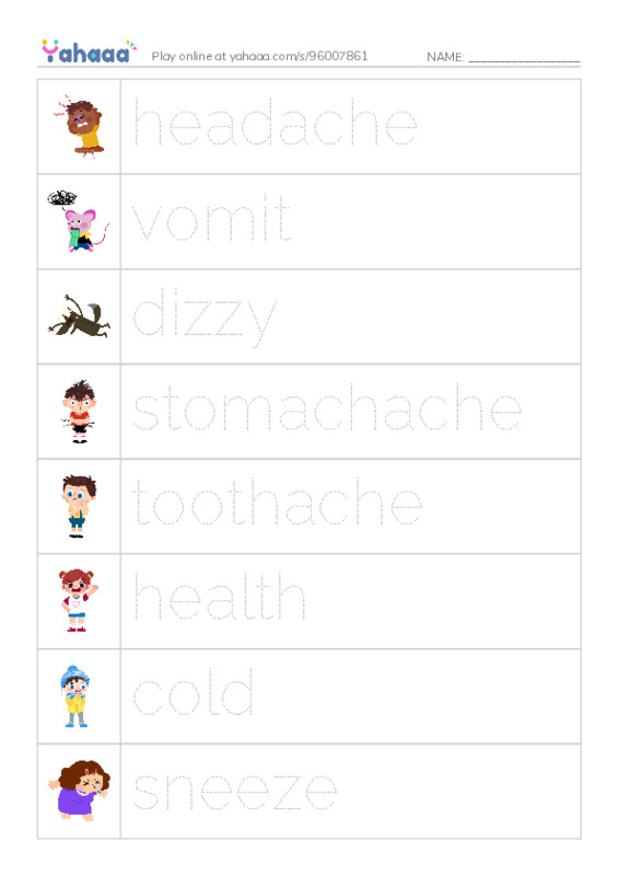 Health PDF one column image words