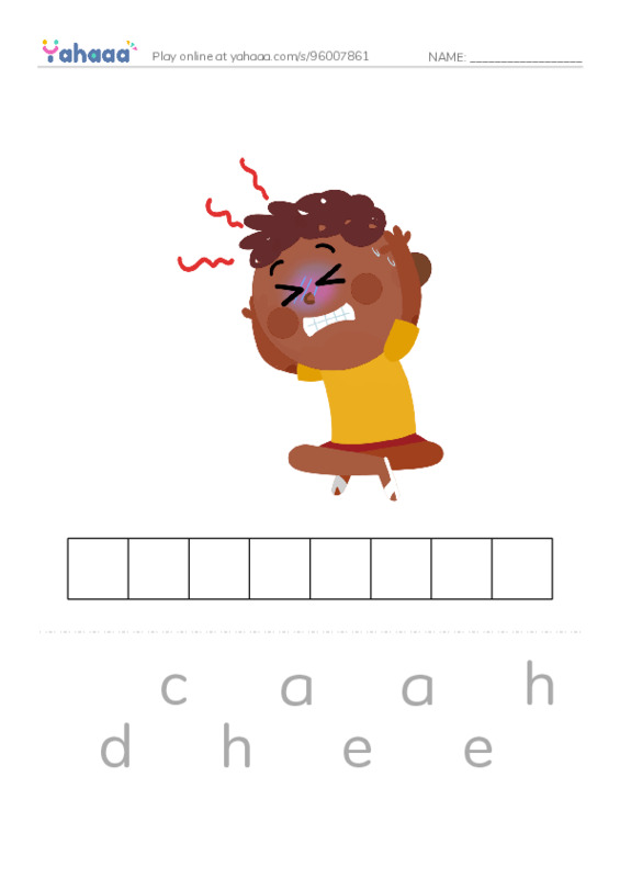 Health PDF word puzzles worksheet