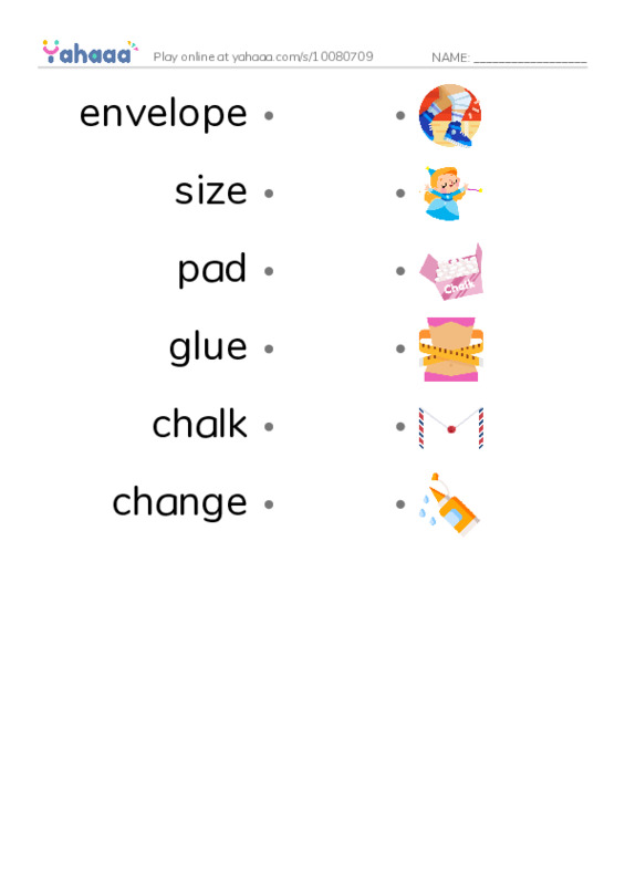 New Concept English Lesson 59-60 PDF link match words worksheet