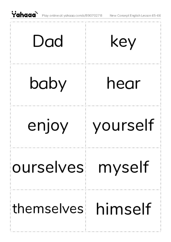 New Concept English Lesson 65-66 PDF two columns flashcards