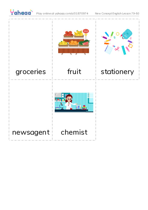 New Concept English Lesson 79-80 PDF flaschards with images