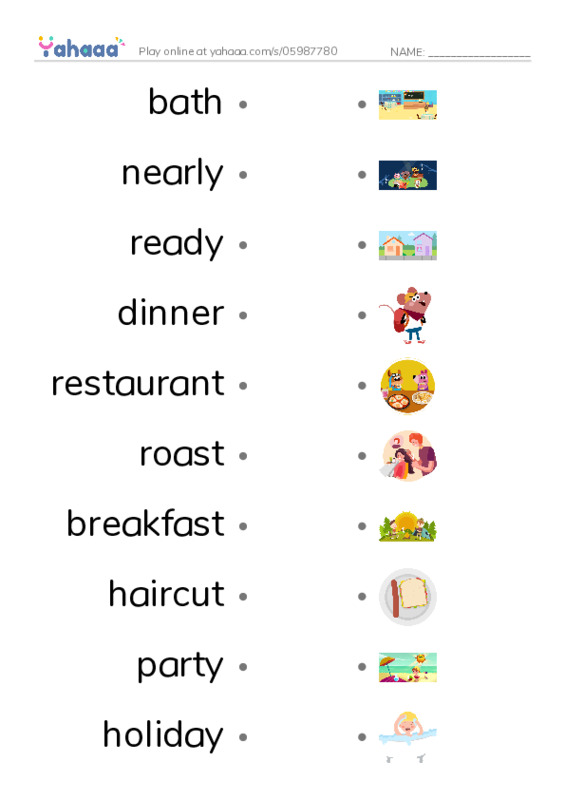 New Concept English Lesson 81-82 PDF link match words worksheet