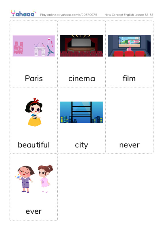 New Concept English Lesson 85-86 PDF flaschards with images
