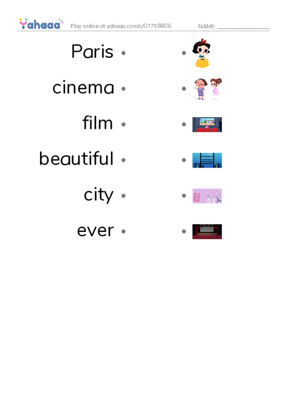 New Concept English Lesson 85-86 PDF link match words worksheet