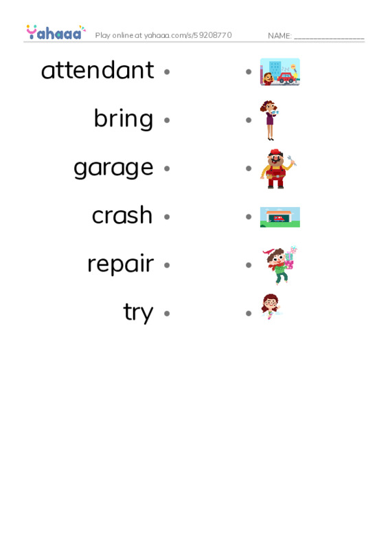 New Concept English Lesson 87-88 PDF link match words worksheet