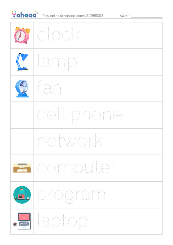 625 words to know in English: Electronics PDF one column image words