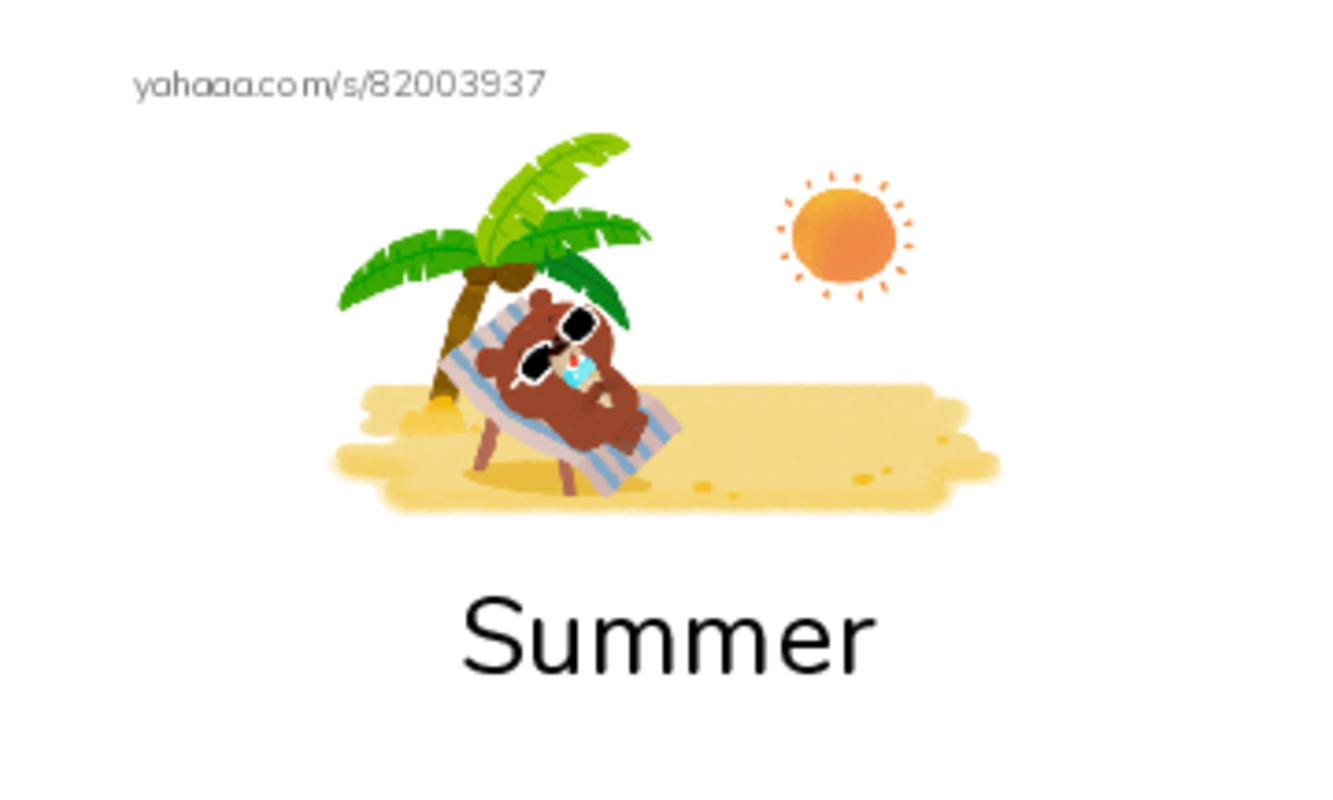 625 words to know in English: Seasons PDF index cards with images
