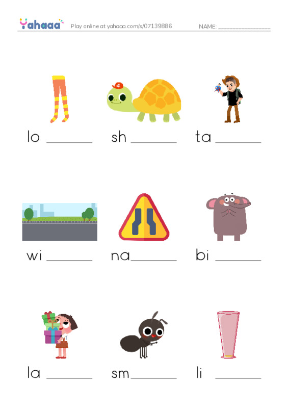 625 words to know in English: Adjectives 1 PDF worksheet to fill in words gaps