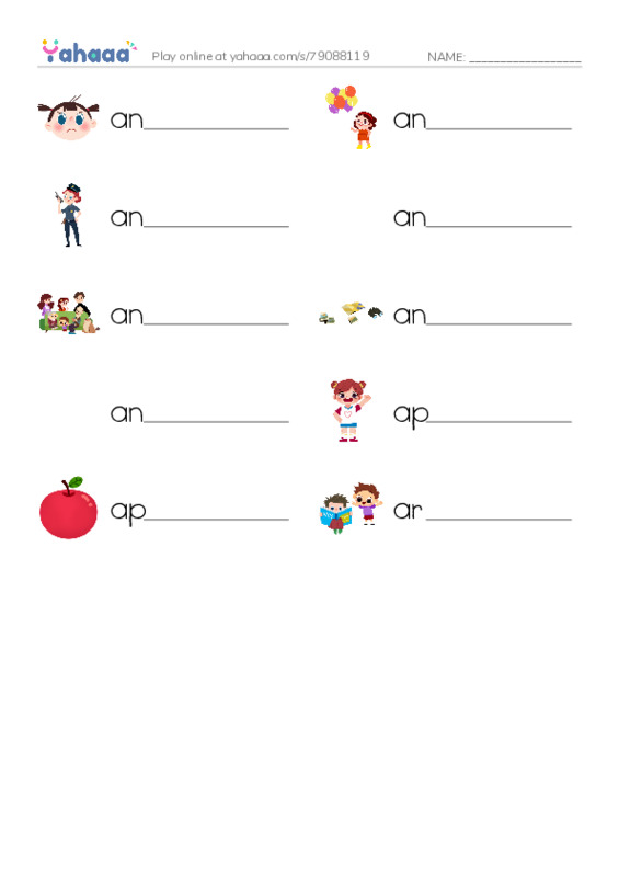 1000 basic English words: A 3 PDF worksheet writing row