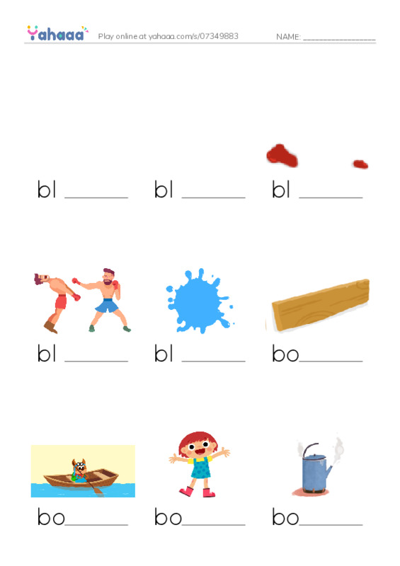 1000 basic English words: B 4 PDF worksheet to fill in words gaps