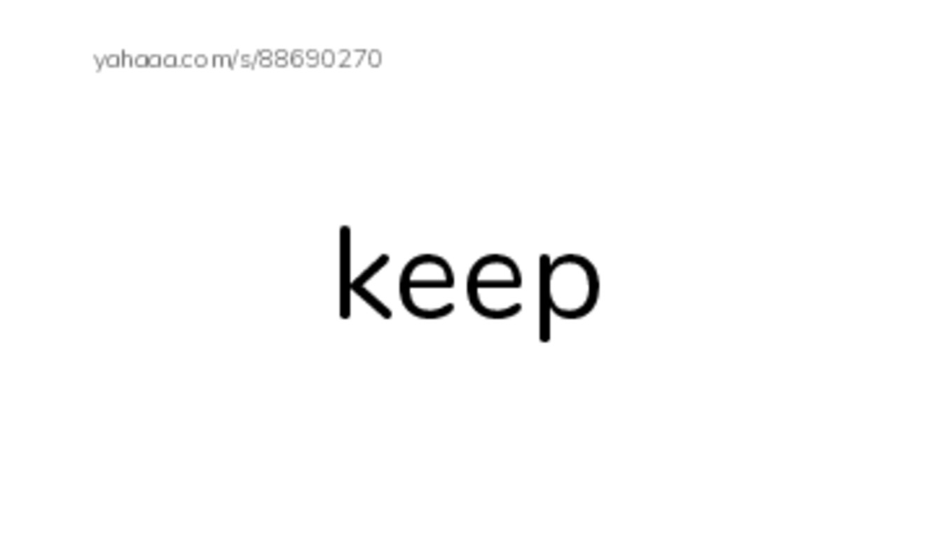 1000 basic English words: K PDF index cards word only