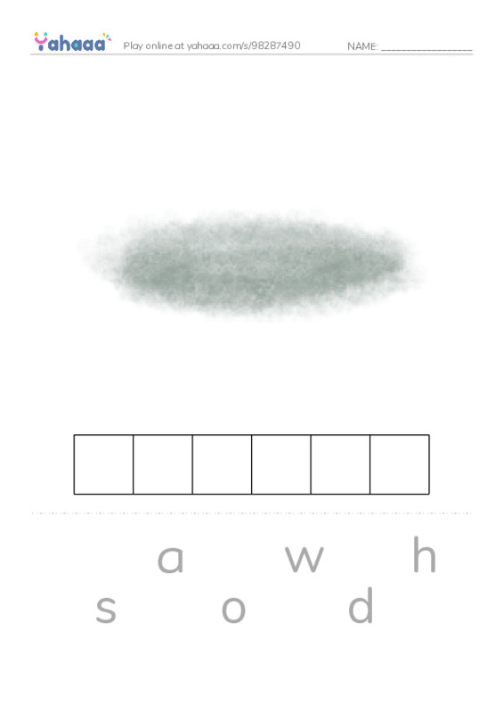 1000 basic English words: S 3 PDF word puzzles worksheet