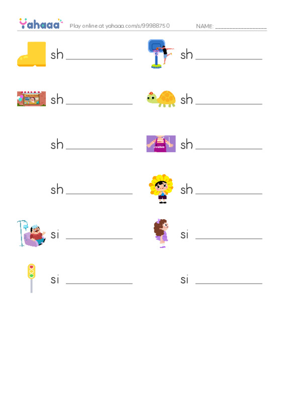 1000 basic English words: S 4 PDF worksheet writing row