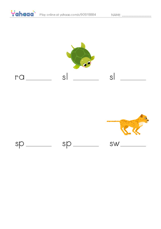 Common Adjectives in English: speed 2 PDF worksheet to fill in words gaps