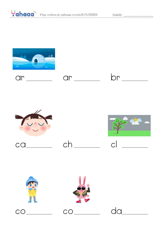 Common Adjectives in English: weather 1 PDF worksheet to fill in words gaps