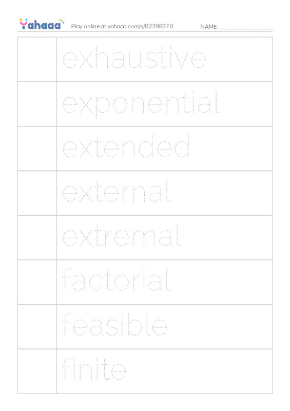 Common Adjectives in English: algorithms 4 PDF one column image words