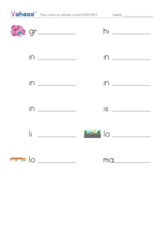 Common Adjectives in English: algorithms 5 PDF worksheet writing row