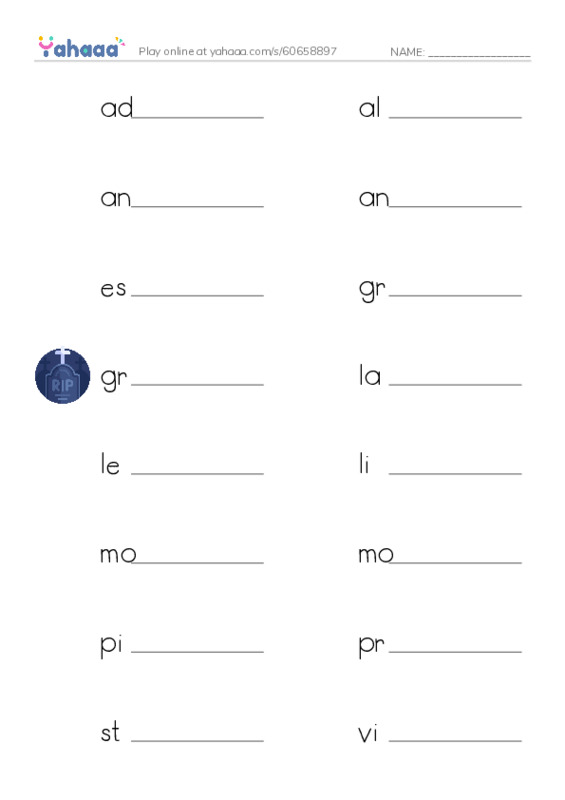 Common Adjectives in English: music theory 1 PDF worksheet writing row