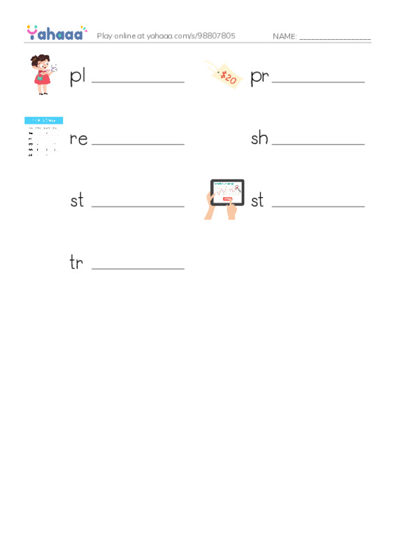 Common Nouns in English: accounting 4 PDF worksheet writing row