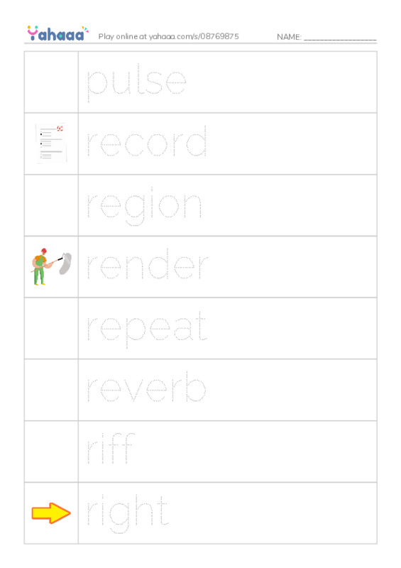 Common Nouns in English: music production 7 PDF one column image words