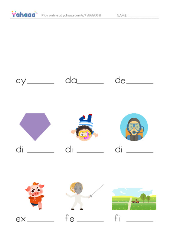 Common Nouns in English: sports 3 PDF worksheet to fill in words gaps