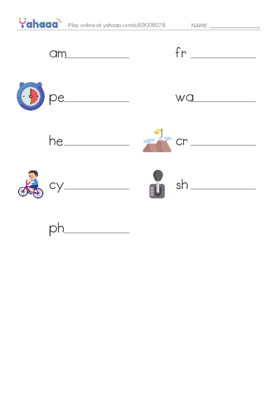 Common Nouns in English: physics waves 1 PDF worksheet writing row