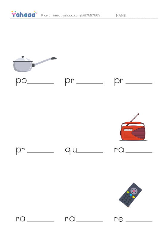 Common Nouns in English: radio 4 PDF worksheet to fill in words gaps