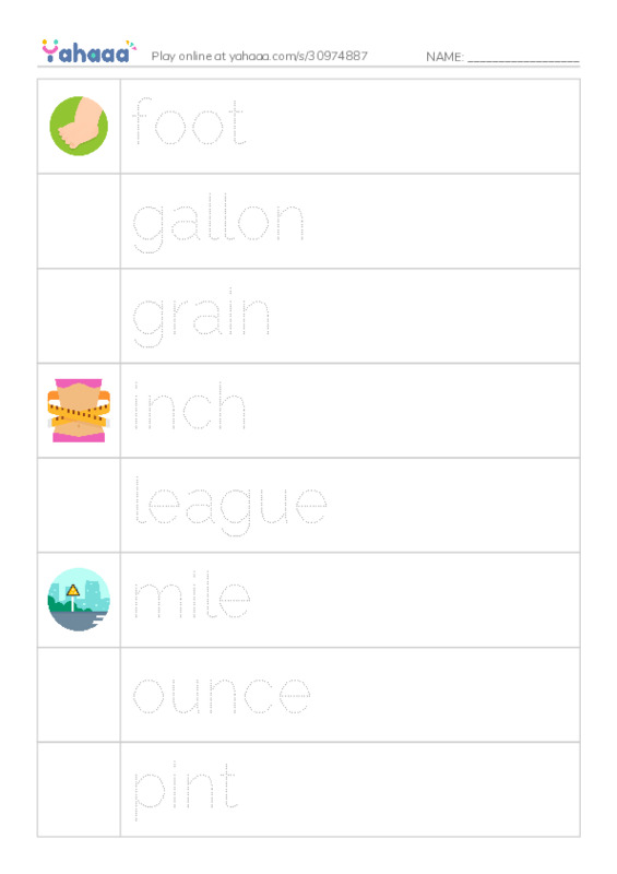 Common Nouns in English: physics units 3 PDF one column image words