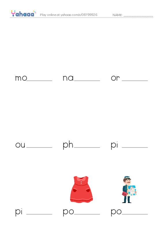 Common Nouns in English: military army 5 PDF worksheet to fill in words gaps