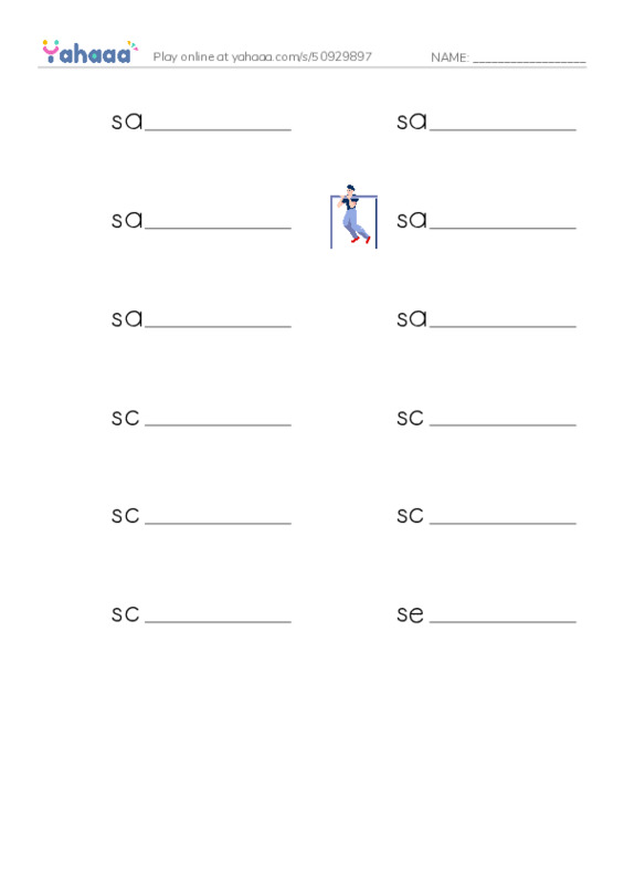 Common Nouns in English: construction 15 PDF worksheet writing row