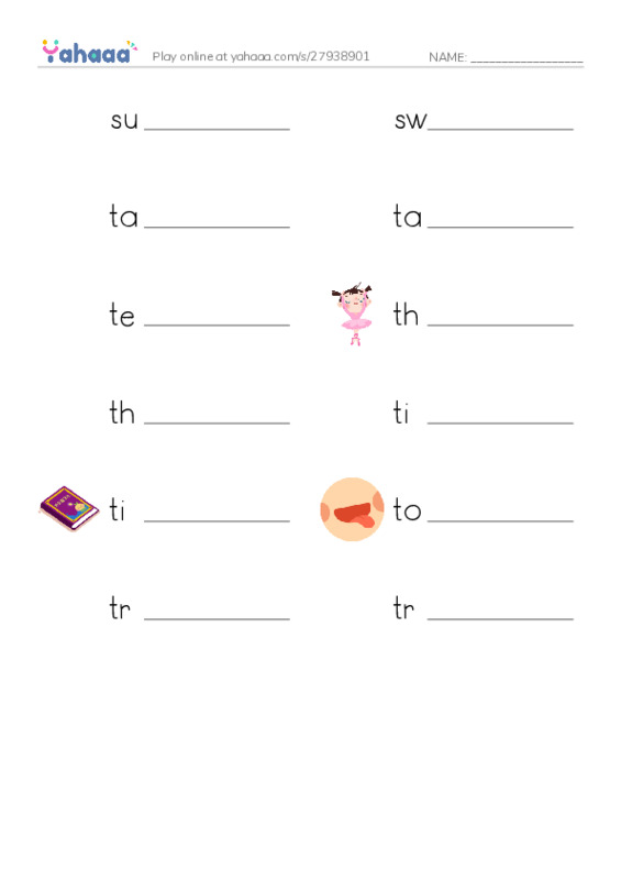 Common Nouns in English: construction 18 PDF worksheet writing row