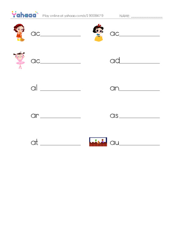 Common Nouns in English: screenwriting 1 PDF worksheet writing row