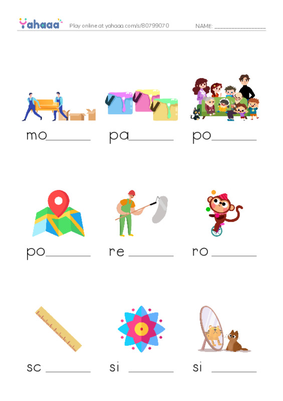 Common Verbs in English: 3d graphics 2 PDF worksheet to fill in words gaps