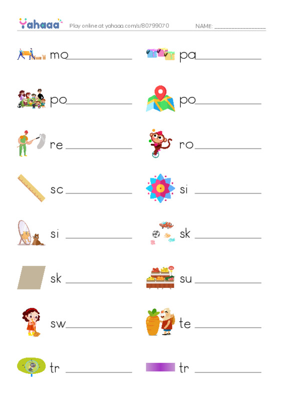 Common Verbs in English: 3d graphics 2 PDF worksheet writing row