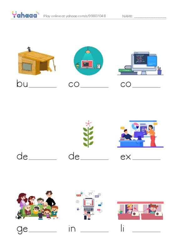 Common Verbs in English: programming 1 PDF worksheet to fill in words gaps