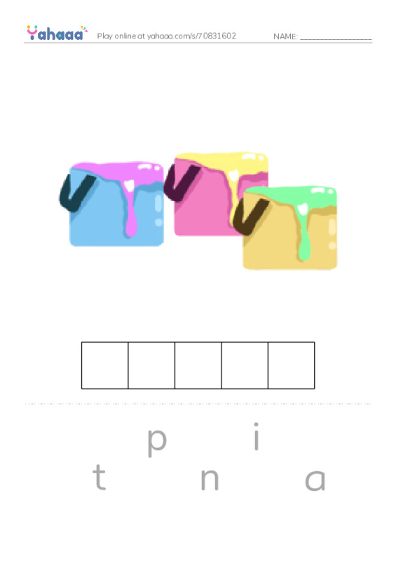 RAZ Vocabulary AAA: Toys PDF word puzzles worksheet