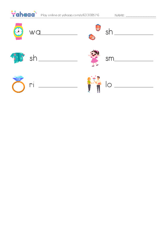 RAZ Vocabulary C: What Do I Wear PDF worksheet writing row