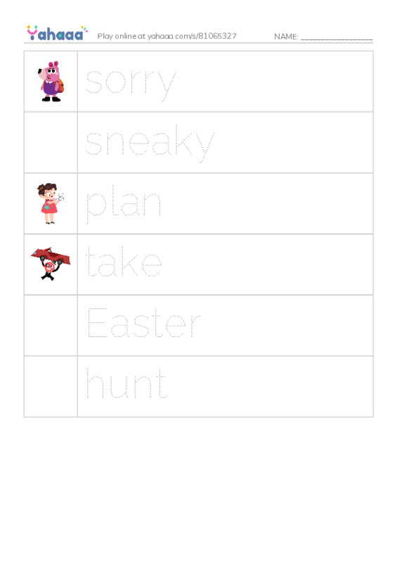 RAZ Vocabulary D: Give Them Back PDF one column image words