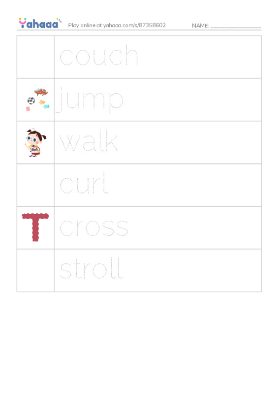 RAZ Vocabulary D: Lily the Cat PDF one column image words